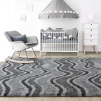 4x6 Grey Fluffy Soft Area Rug Non-Slip - Image 7
