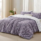 Bedsure Grayish Purple Full Comforter Set - Image 2