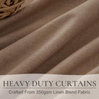 Rust Brown Short Small Window Room Darkening Curtains 54 Inches Long - Image 3