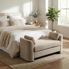Christopher Knight Home Katir Boucle Upholstered Ottoman Bench by ChristopherKnightHome