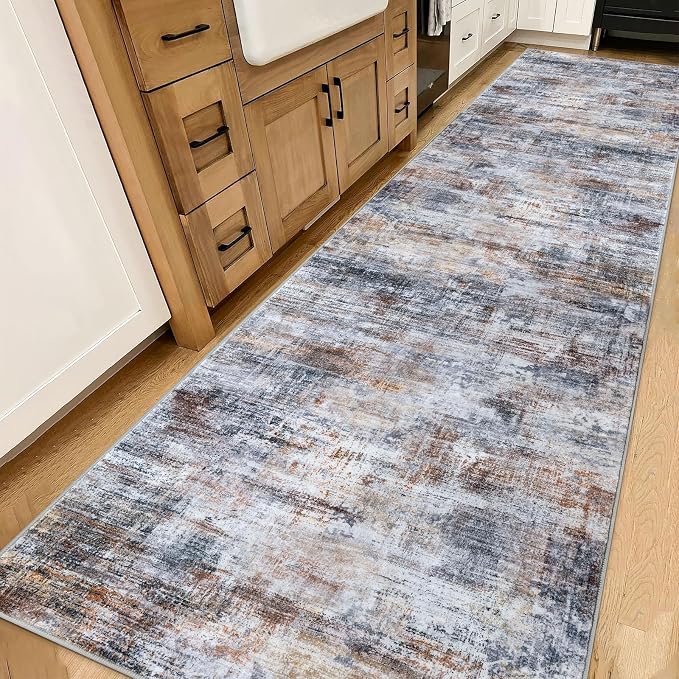 Abstract Runner Rug 3x14 Ft Washable Runners - Image 8