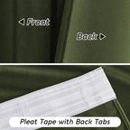 RYB HOME Velvet Curtains 96 inches Long - Image 6