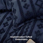 Bedsure Tufted Boho Comforter Set Queen Size - Image 6