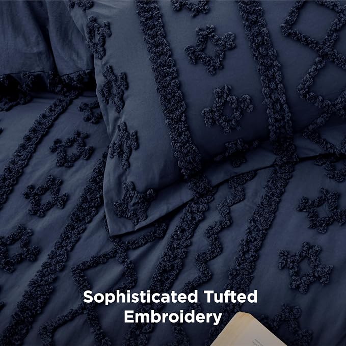 Bedsure Tufted Boho Comforter Set Queen Size - Image 6