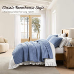 WDCOZY Blue Twin Size Quilt Bedding Sets - Image 6