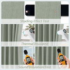100% Blackout Curtains 90 Inch Length 2 Panels Set - Image 5