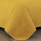 Chezmoi Collection Austin King Bedspread Set 3-Piece Pinsonic Quilted Oversized - Image 8
