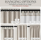 Extra Wide 60 Inch Blackout Curtains 96 Inches Long - Image 3