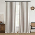 112 Inch Curtains 2 Panel Set Modern Decorative Dark Out Pleated Curtain by QJMYDECO