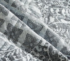 Brilliant Sunshine Grey Flowers Patchwork Couch Armrest Cover, Armrest - Image 5