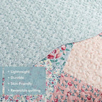 Etwel Lightweight Patchwork Queen Size Quilt Set - Image 5