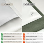 Pinch Pleated Blackout 80 Inch Room Divider Curtains 2 Panel Set, Off Beige - Image 5