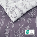 Bedsure Grayish Purple Full Comforter Set - Image 5