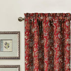 Waverly Navarra Crimson Window Panel - Image 2
