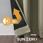 Sun Zero Nordic 2-pack Theater Grade Extreme 100% Blackout Grommet Curtain - Image 5
