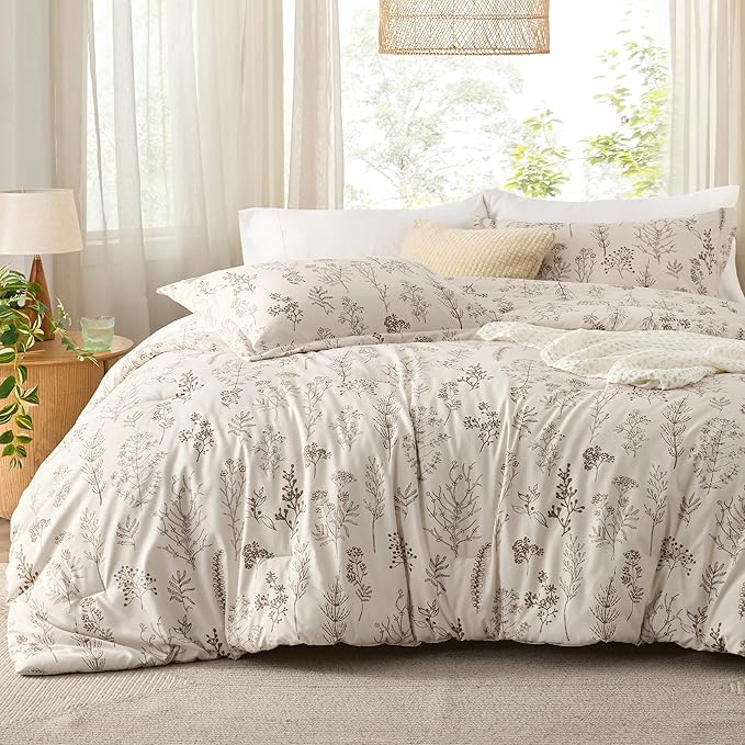 Bedsure Natural King Comforter Set by Unknown