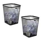 Mind Reader Mesh Trash Can, Waste Paper Basket, Metal Mesh, 9.75"L x 9.75"W x by MindReader