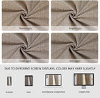 100% Blackout Curtains 96 inch Length1 Panel Faux Linen Long Drapes - Image 8