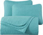 Chezmoi Collection Austin 3-piece Oversized Bedspread Coverlet Set | Oversized - Image 9
