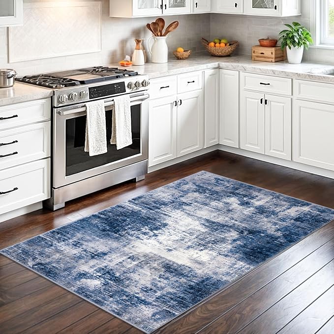 Abstract Area Rug 3x5 Ft Washable Rugs - Image 2