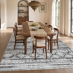 cotiled Boho 7x10 Area Rug for Living Room: Large Moroccan Washable Rug | Solve - Image 6