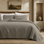 Chezmoi Collection Austin 3-piece Oversized Bedspread Coverlet Set - Image 2