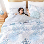 weigelia Coastal Quilt Queen Size, Soft Lightweight Microfiber, Machine Washable - Image 7