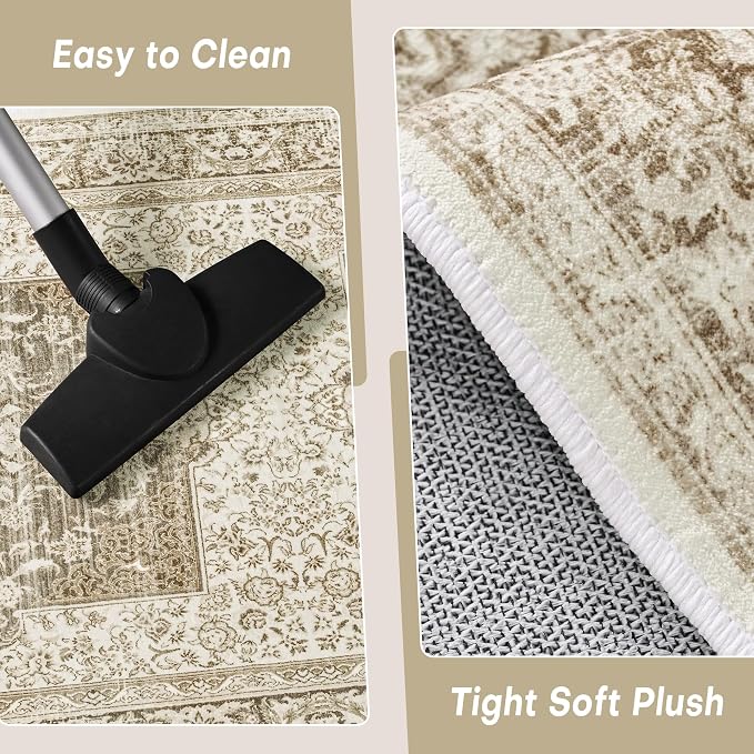 Macgace Washable Vintage Area Rug - Image 6