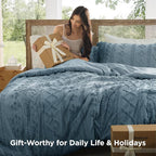 Bedsure Tufted Boho Comforter Set Full Size - Image 4