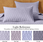 akkialla Full/Queen Size Quilt Bedding Set, Lavender Lightweight Microfiber - Image 4
