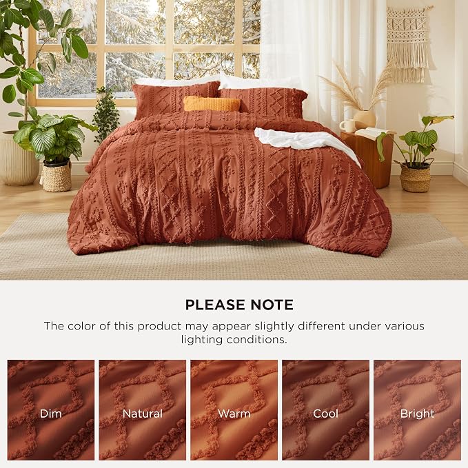Bedsure Tufted Boho Comforter Set King Size - Image 9