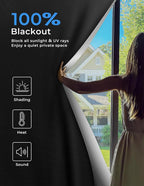 Blackout Curtains Portable 17"x36", No Drill Blackout Shades - Image 2