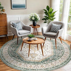 6x6 Round Washable Area Rug - Image 7