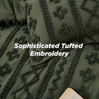 Bedsure Tufted Boho Comforter Set Queen Size - Image 5