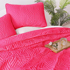Whale Flotilla Soft Geometric King Quilt Set - Image 3