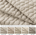 Beige Quilt Queen Size Bedding Sets - Image 3