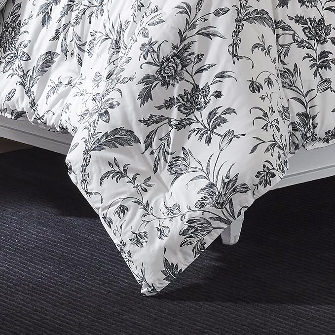 Laura Ashley - Queen Comforter Set, Soft & Reversible Cotton Bedding, Medium - Image 7