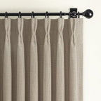 Greyish Beige Extra Long Black Out 108 Inch Curtains by PleatedDrapes