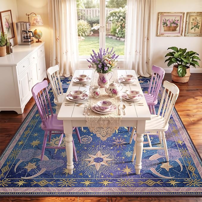 Vacuum-Friendly, 5x7 Washable Area Rug - Image 3