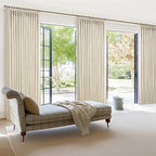 Blackout Memory Trained Pleated Linen Cream Beige Curtains 96 Inches Long - Image 8