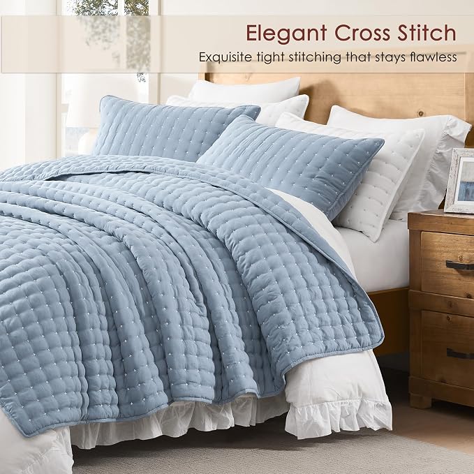 WDCOZY California Oversized Cal King Size Quilt Bedding Sets - Image 3