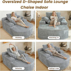 Corduroy D-Shaped Couches, Oversized Round Chair - Image 8