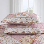Etwel Lightweight Patchwork King Size Quilt Set - Image 7