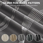 Deconovo Curtains for Living Room, Pattern Blackout Curtains 84 Inches Long | - Image 3