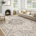 cotiled 8x10 Area Rug for Living Room, Traditional, Light Brown | Soft by COTILED