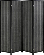 FDW Bamboo Room Divider Folding Privacy Screen 4 Panel 70 Inches High 17 Inches by FDW