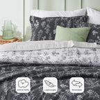 Bedsure Charcoal Twin/Twin XL Comforter Set - Image 3
