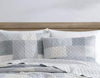 Chezmoi Collection Anderson 3-Piece Printed Patchwork Quilt Set, Lightweight - Image 3