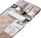 Brilliant Sunshine Latte Grey Toile Couch Armrest Cover, Armrest Organizer & - Image 4