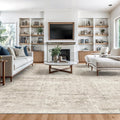 9x12 Area Rug, Large Abstract Washable Rugs by Valenrug